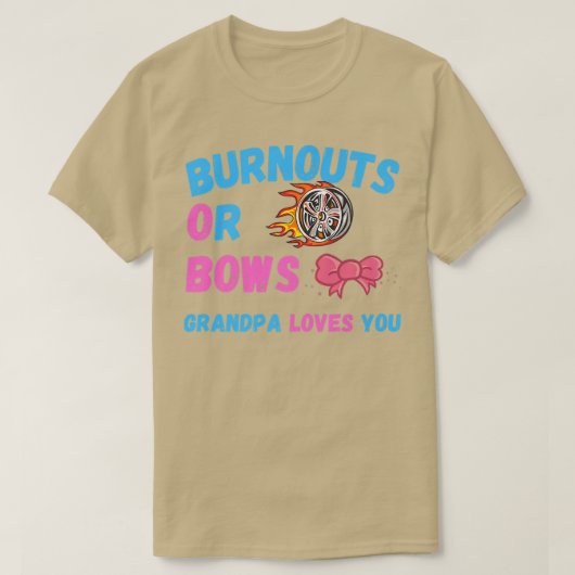 Bogen of Burnouts opa houdt van je sekse T-shirt (Design voorkant)