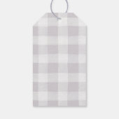 Bogen of pijlen Baby shower onthullen Hartelijk da Cadeaulabel (Achterkant)