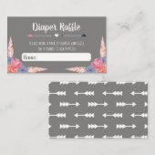 Bogen of pijlen Luier Raffle invoegen Geslacht ont Informatiekaartje (Voorkant / Achterkant)