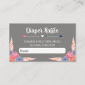 Bogen of pijlen Luier Raffle invoegen Geslacht ont Informatiekaartje (Voorkant)