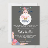 Bogen of pijlen Uitnodiging - Gender Reveal Party (Voorkant)