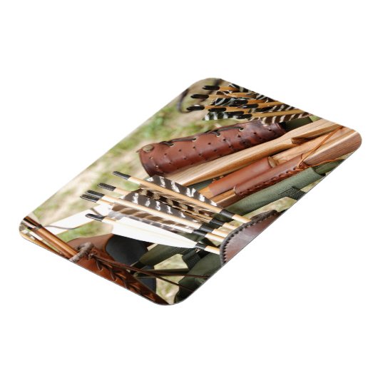 Bogen, pijlen en vijvers, voor boogschieten magneet (Linkerzijde)