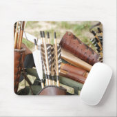 Bogen, pijlen en vijvers, voor boogschieten muismat (Met muis)