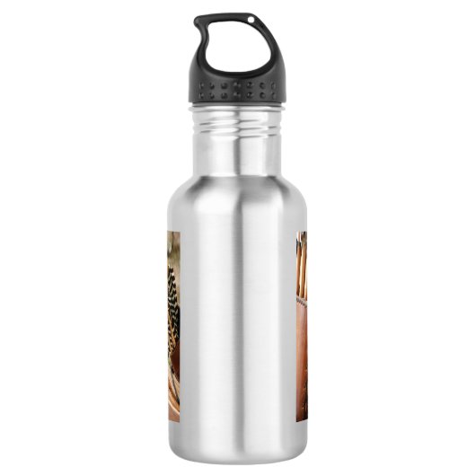 Bogen, pijlen en vijvers, voor boogschieten waterfles (Achterkant)