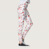 Bogen, Rozen & Aardbeien Coquettepatroon Leggings (Rechts)