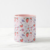 Bogen, Rozen & Aardbeien Coquettepatroon Mok (Midden)