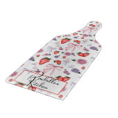 Bogen, Rozen & Aardbeien Coquettepatroon Snijplank (Hoek)