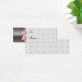 Bogen, strepen en brokaat mini visitekaartjes (Bureau)