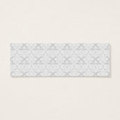 Bogen, strepen en brokaat mini visitekaartjes (Achterkant)