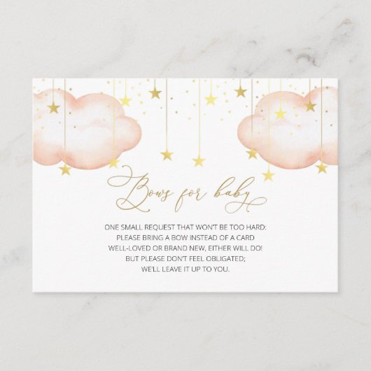 Bogen voor Baby, Twinkle Twinkle Little Star Informatiekaartje (Voorkant)