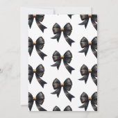 Bogen voor geloften Goud Zwart Bow Vrijgezellenfee Kaart (Achterkant)