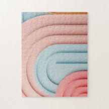 Bogen vormen achtergrond in pastelkleuren