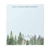 Bogen Waterverf Natuur bosgebergten Notitieblok (Voorkant)