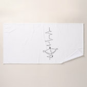 Bogenschießen Herzschlag fürs Pfeil und Bogen Badhanddoek (Badhanddoek)