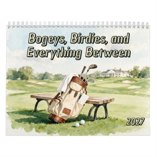 Bogeys, Birdies en Alles Ertussen Grappige Golf Kalender (Hoes)