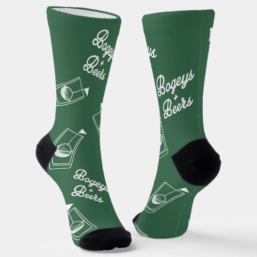 Bogeys en Beers Golf Cup Day Custom Sokken (Gebogen)