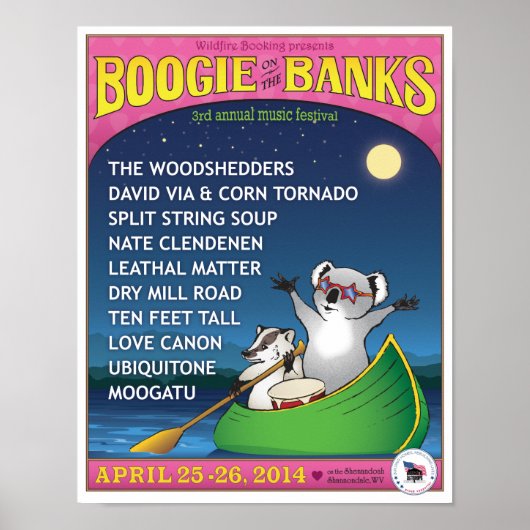 Bogie op het poster Banken 2014 (Voorkant)