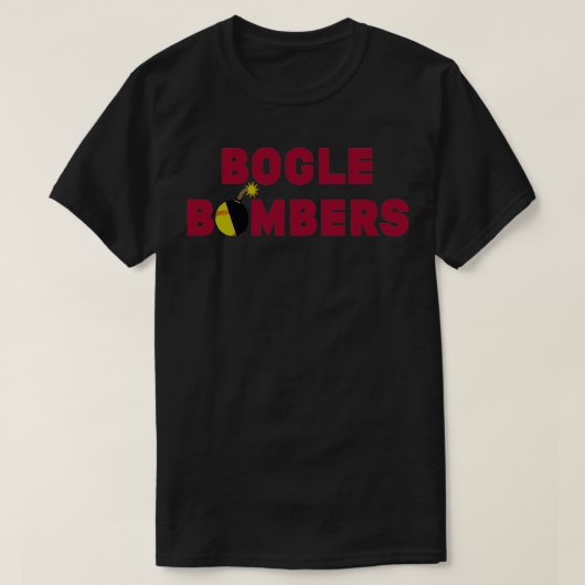 Bogle Bombers red Arkansas Softball T-shirt (Design voorkant)