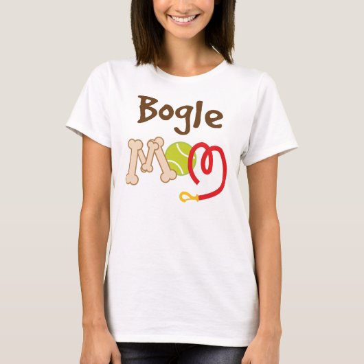 Bogle Hondenras Mam Gift T-shirt (Voorkant)