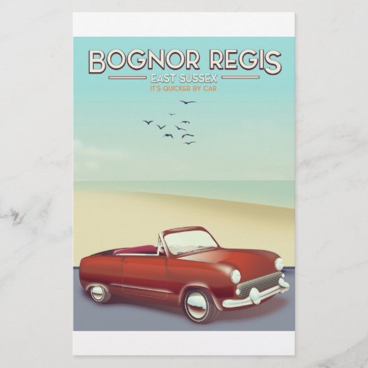 Bognor Regis  poster voor reizen langs de kust Briefpapier (Voorkant)