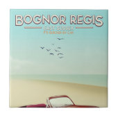 Bognor Regis poster voor reizen langs de kust Tegeltje (Voorkant)