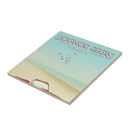Bognor Regis poster voor reizen langs de kust Tegeltje (Zijkant)