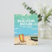 Bognor Regis vintage reisposter Briefkaart (Staand voorkant)