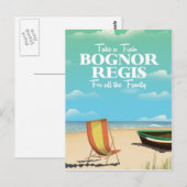 Bognor Regis vintage reisposter Briefkaart (Voorkant / Achterkant)