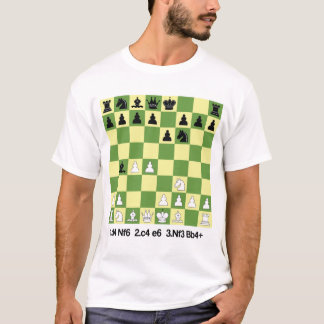Bogo-Indische defensiekaas Openingen Shirt Chess G