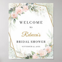 Bogo roos goudbloemen eucalyptus en goud Welkom