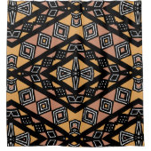 Bogolan Afrikaans Etnisch Ontwerp Douchegordijn (Voorkant)