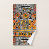 Bogolan Geometrische Bad Handdoek (Handdoek)