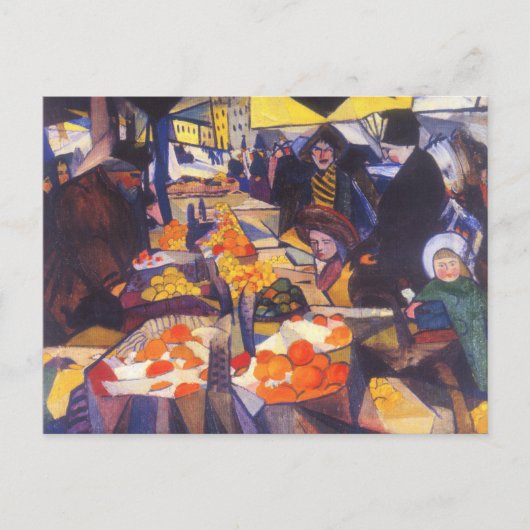 Bogomazov - Sennoy Market, Kiev, Briefkaart (Voorkant)