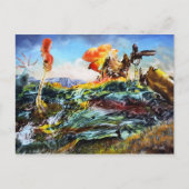 BOGOMIL'S FANTASY LANDSCAPE BRIEFKAART (Voorkant)