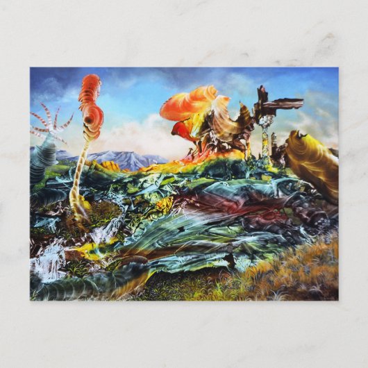 BOGOMIL'S FANTASY LANDSCAPE BRIEFKAART (Voorkant)