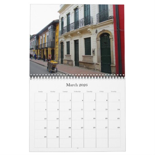 Bogota 2026 kalender (Mar 2026)