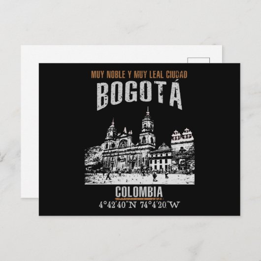 Bogotá Briefkaart (Voorkant / Achterkant)