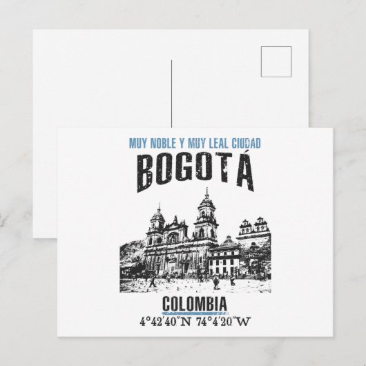 Bogotá Briefkaart (Voorkant / Achterkant)