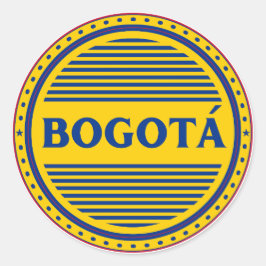 Bogotá City Pride Emblem – Colombiaanse identiteit Ronde Sticker