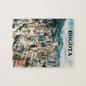 Bogota Colombia CIty Uitzicht Waterverf Legpuzzel (Horizontaal)