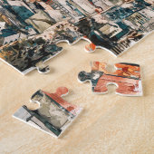 Bogota Colombia CIty Uitzicht Waterverf Legpuzzel (Zijkant)