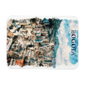 Bogota Colombia CIty Uitzicht Waterverf Magneet (Horizontaal)