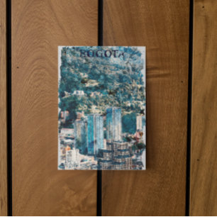 Bogota Colombia Cityscape Uitzicht Briefkaart
