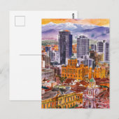 Bogota, Colombia Cityscape Waterverf schilderij Briefkaart (Voorkant / Achterkant)