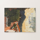 Bogota Colombia Illustratie Reizen Art Vintage Legpuzzel (Horizontaal)