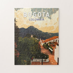 Bogota Colombia Illustratie Reizen Art Vintage Legpuzzel
