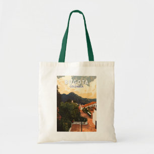 Bogota Colombia Illustratie Reizen Art Vintage Tote Bag
