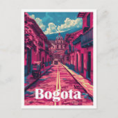 Bogota Colombia kunst reisillustratie Briefkaart (Voorkant)