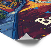 Bogota Colombia  kunst reisillustratie Poster (Hoek)