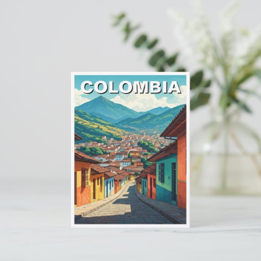 Bogota Colombia La Candelaria Briefkaart (Staand voorkant)